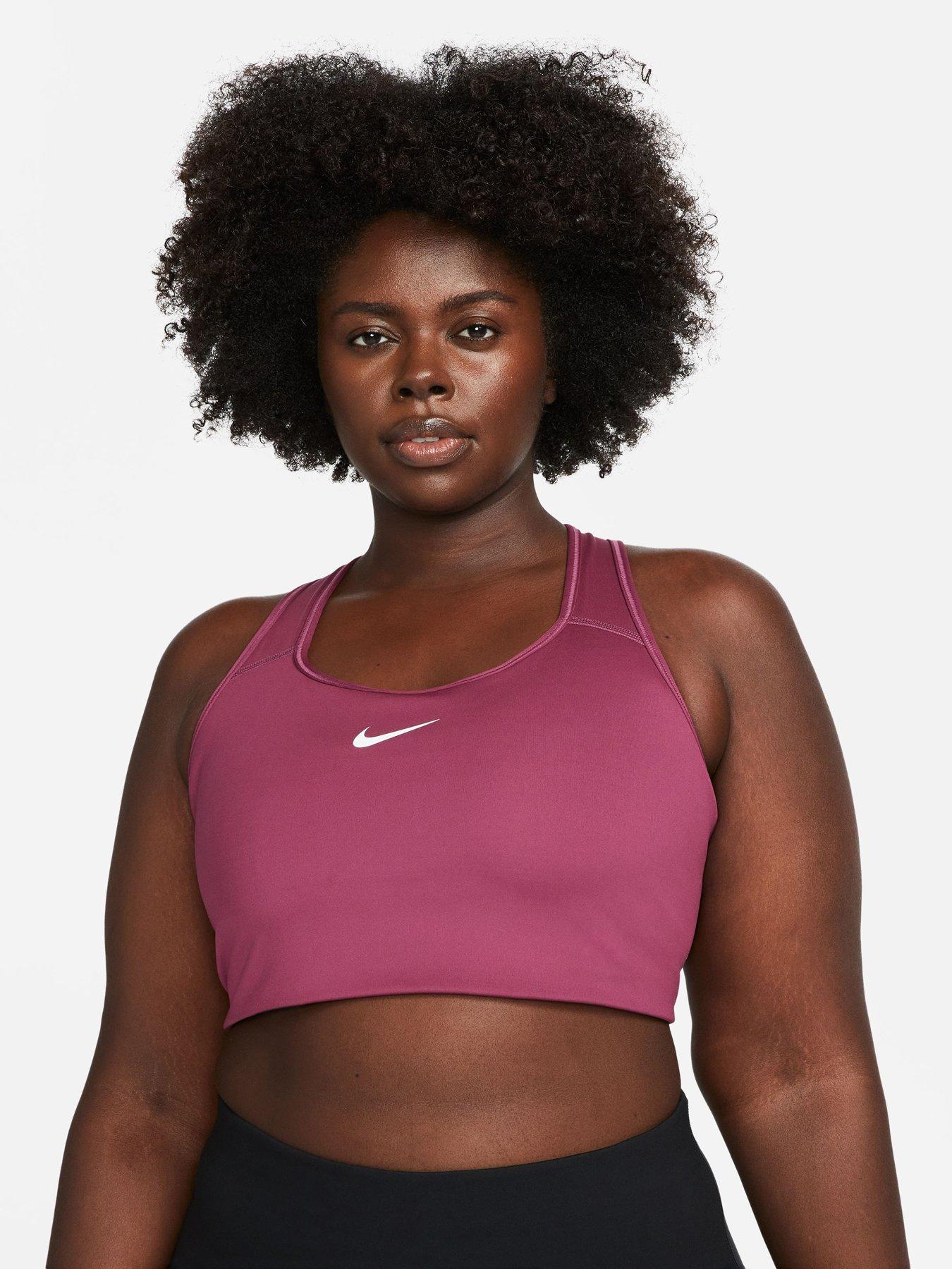 Nike swoosh bra clearance pink