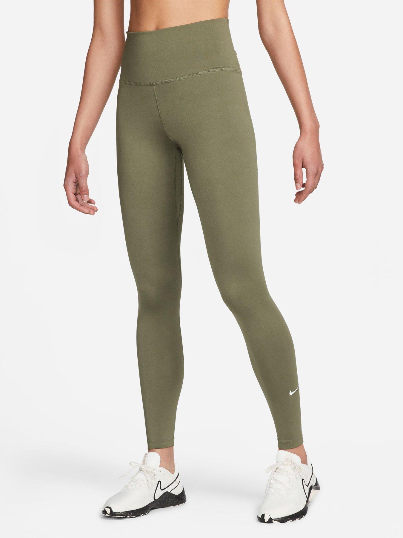olive green leggings nike