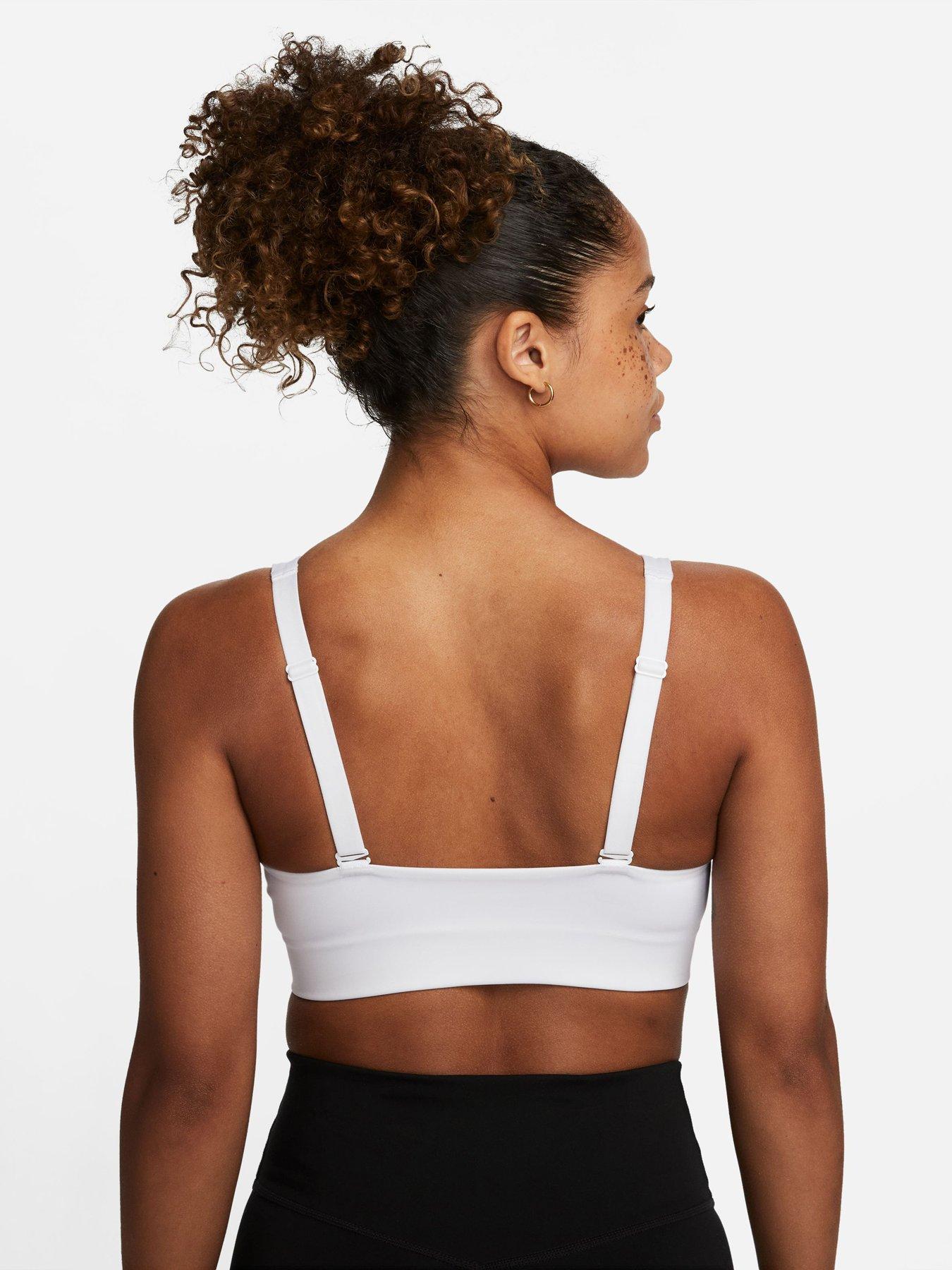 Buy Nike Dri-Fit Indy Logo Cutout Sports Bras Women White, Black online