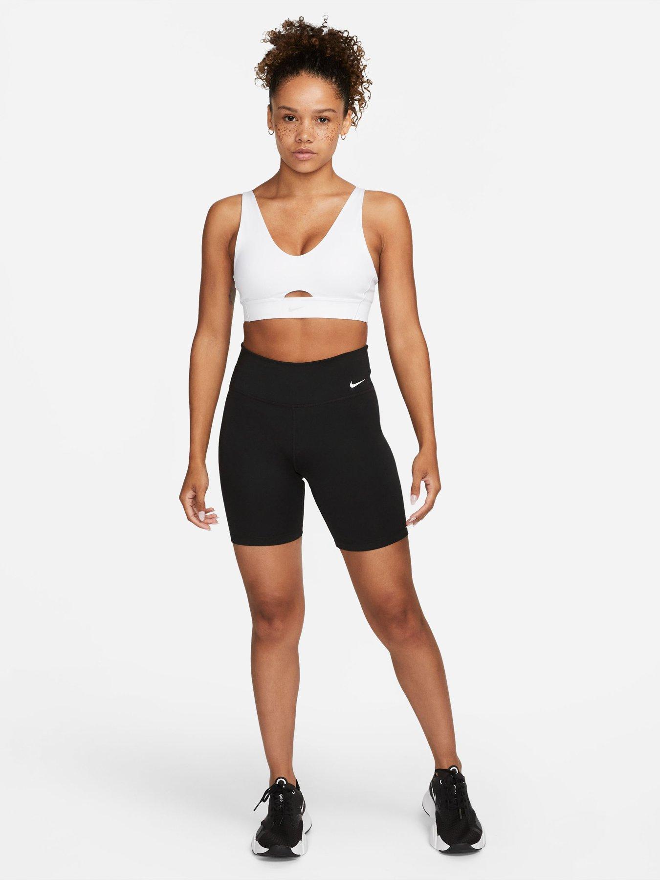 Nike Plus Active Indy Plunge Cutout Medium-Support Padded Sports Bra