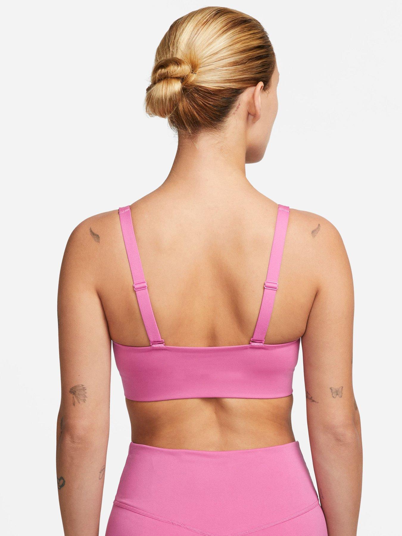 Nike Indy Logo Bra in Pink
