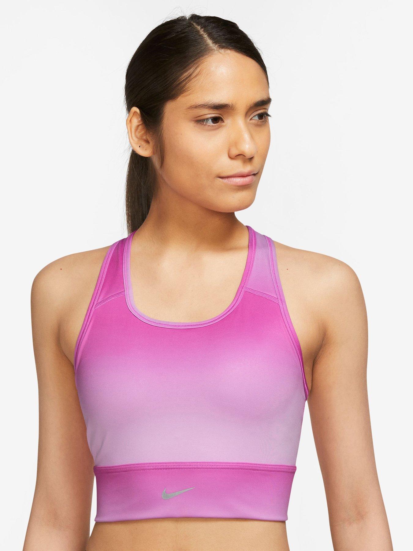 Nike swoosh bra on sale pink