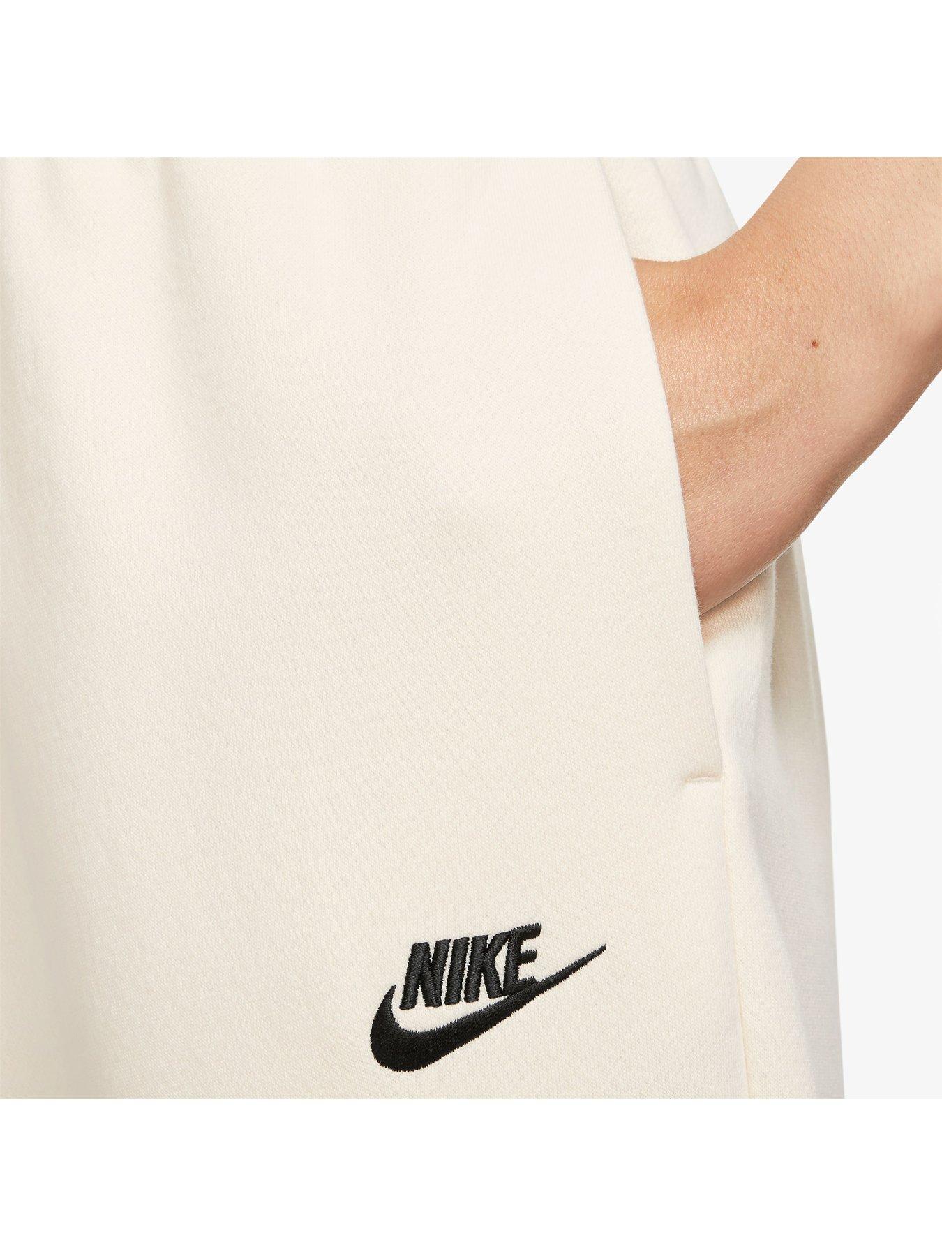 Nike NSW Club Fleece Mid Rise Oversized Joggers - Cream