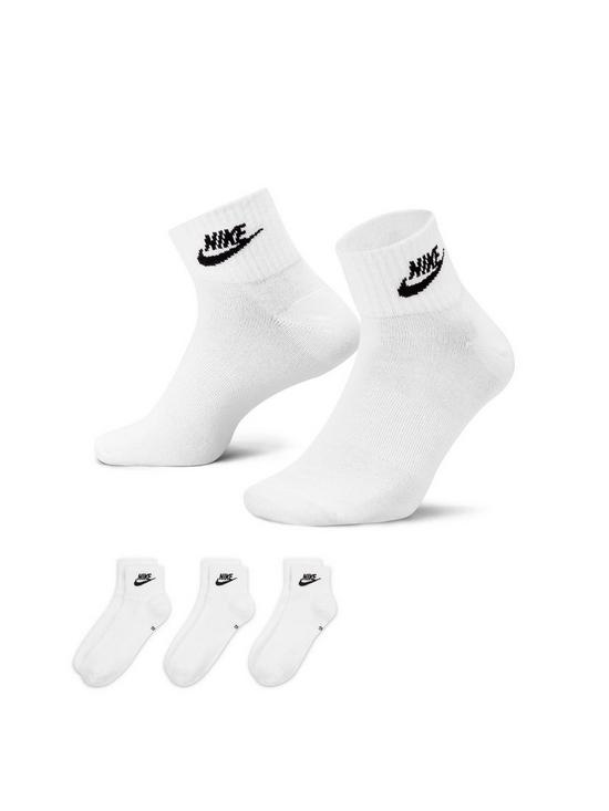 Nike Everyday Essential Socks - White/Black | very.co.uk