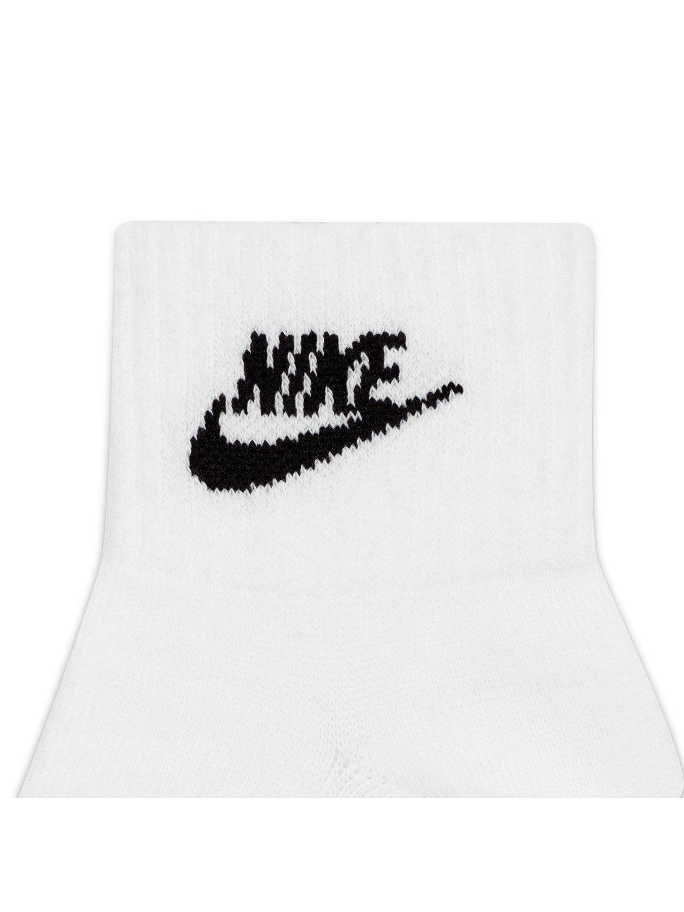 Nike Everyday Essential Socks - White/Black | Very.co.uk