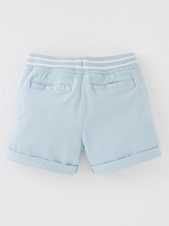 back image of mini-v-by-very-boys-knitted-waistband-blue-chino-short