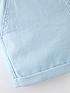  image of mini-v-by-very-boys-knitted-waistband-blue-chino-short
