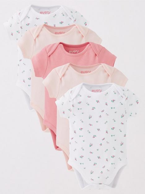 everyday-baby-girlsnbsp5-packnbspbodysuits-pink