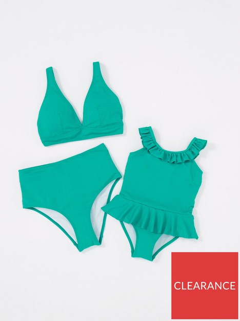 mini-v-by-very-mini-me-girls-seersucker-gingham-swimsuit-green