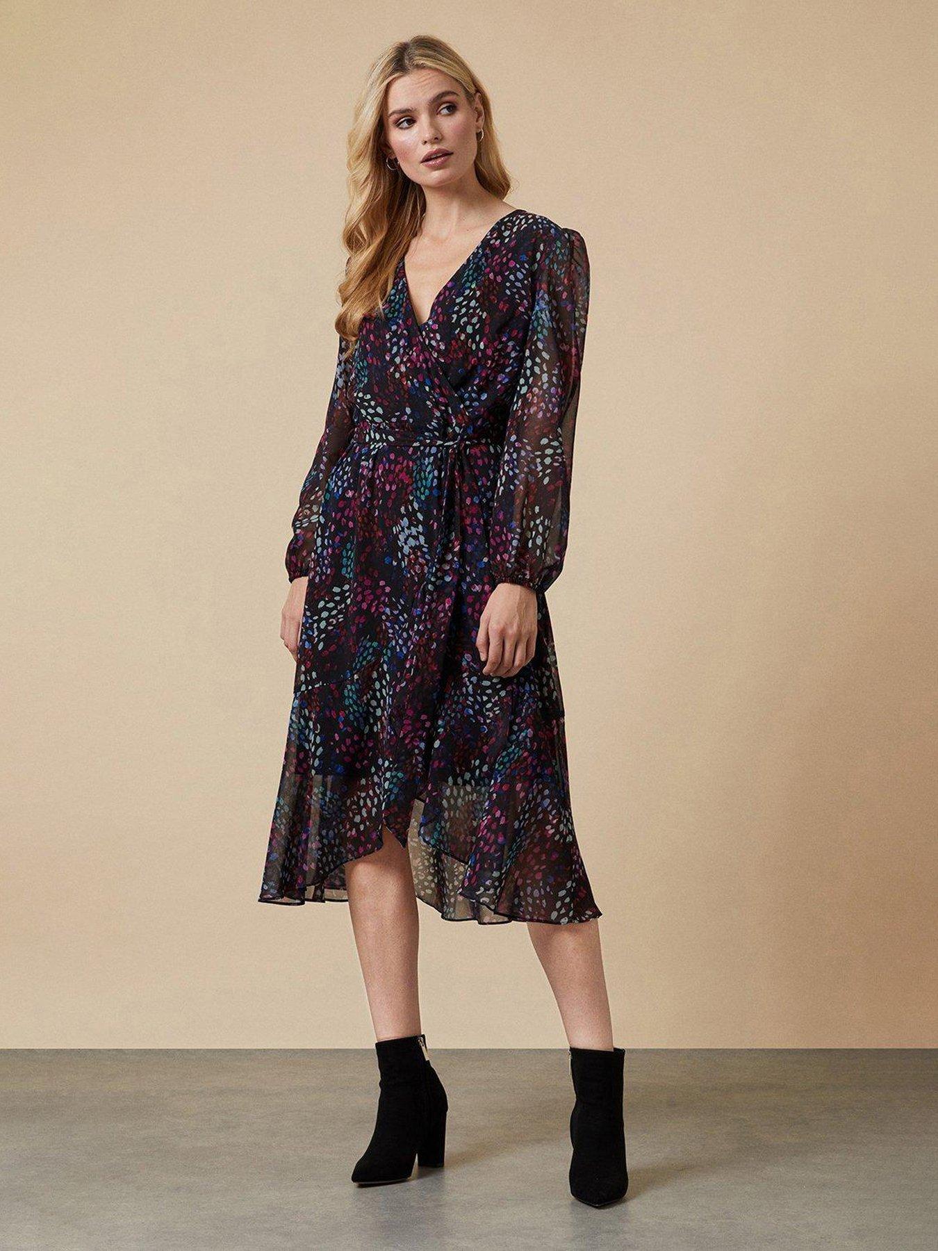 Wallis long cheap sleeve dress