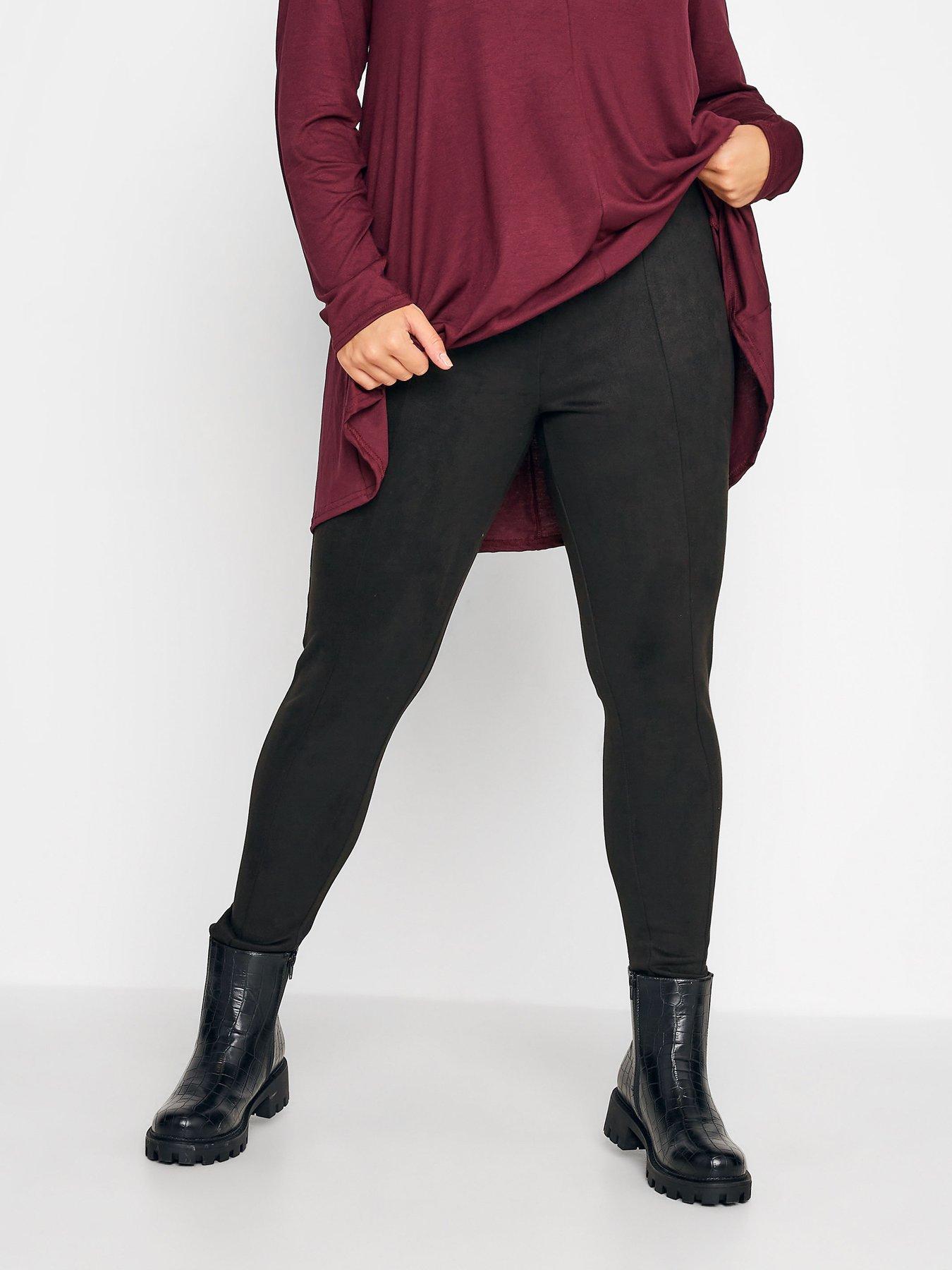 Yours Scuba Suede Legging Black