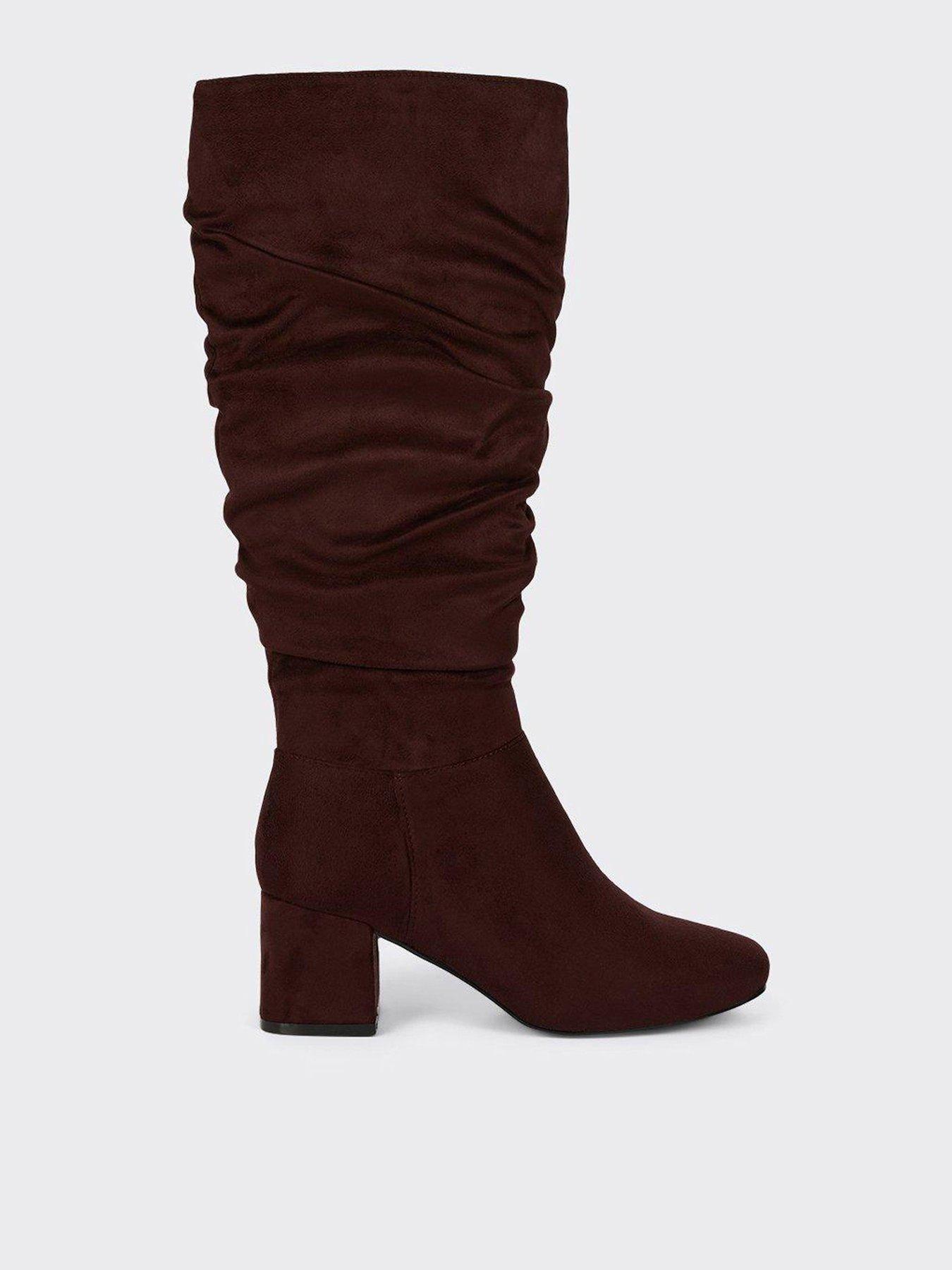 Dorothy perkins outlet burgundy boots