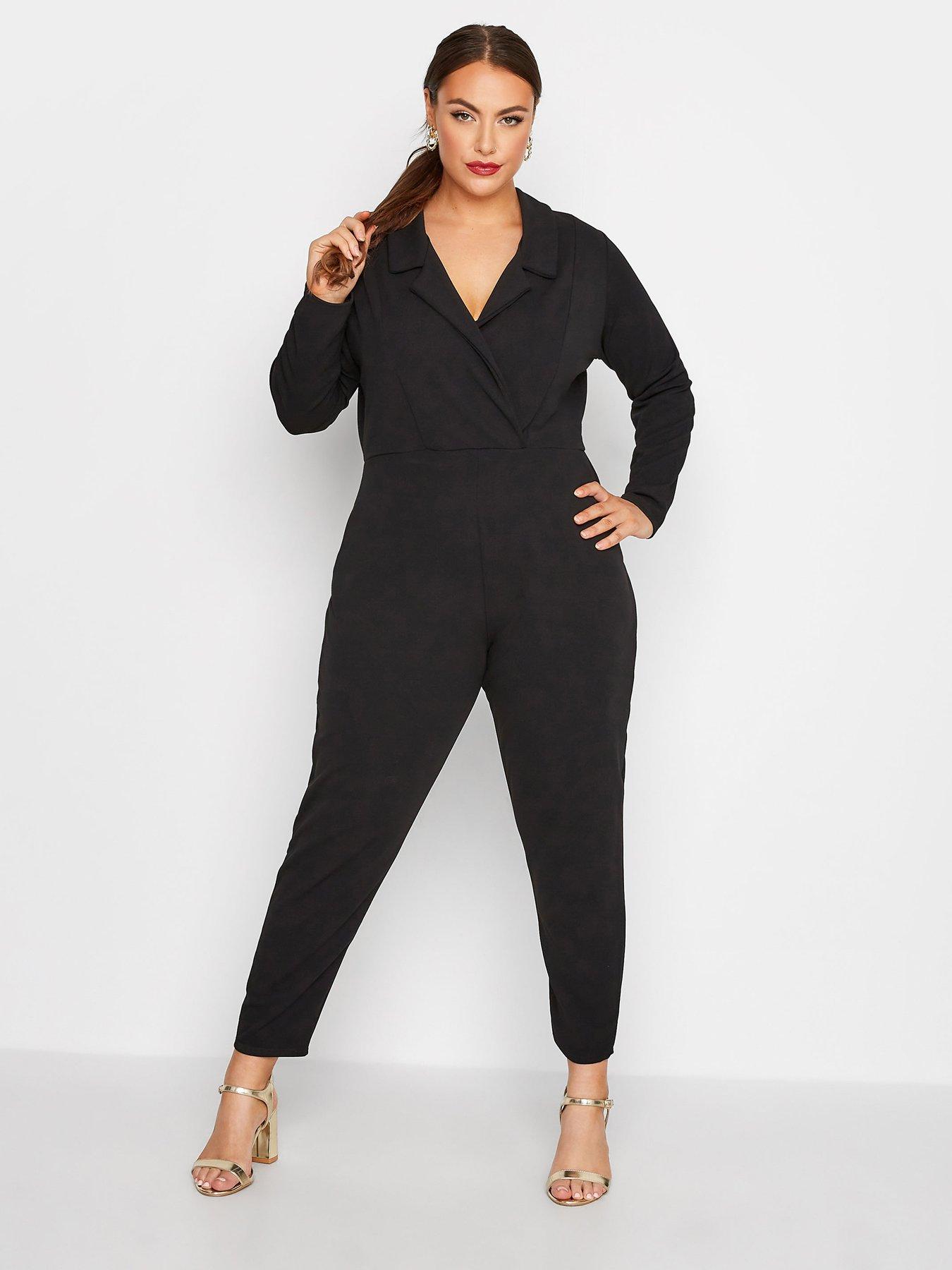 Ladies black best sale jumpsuit uk