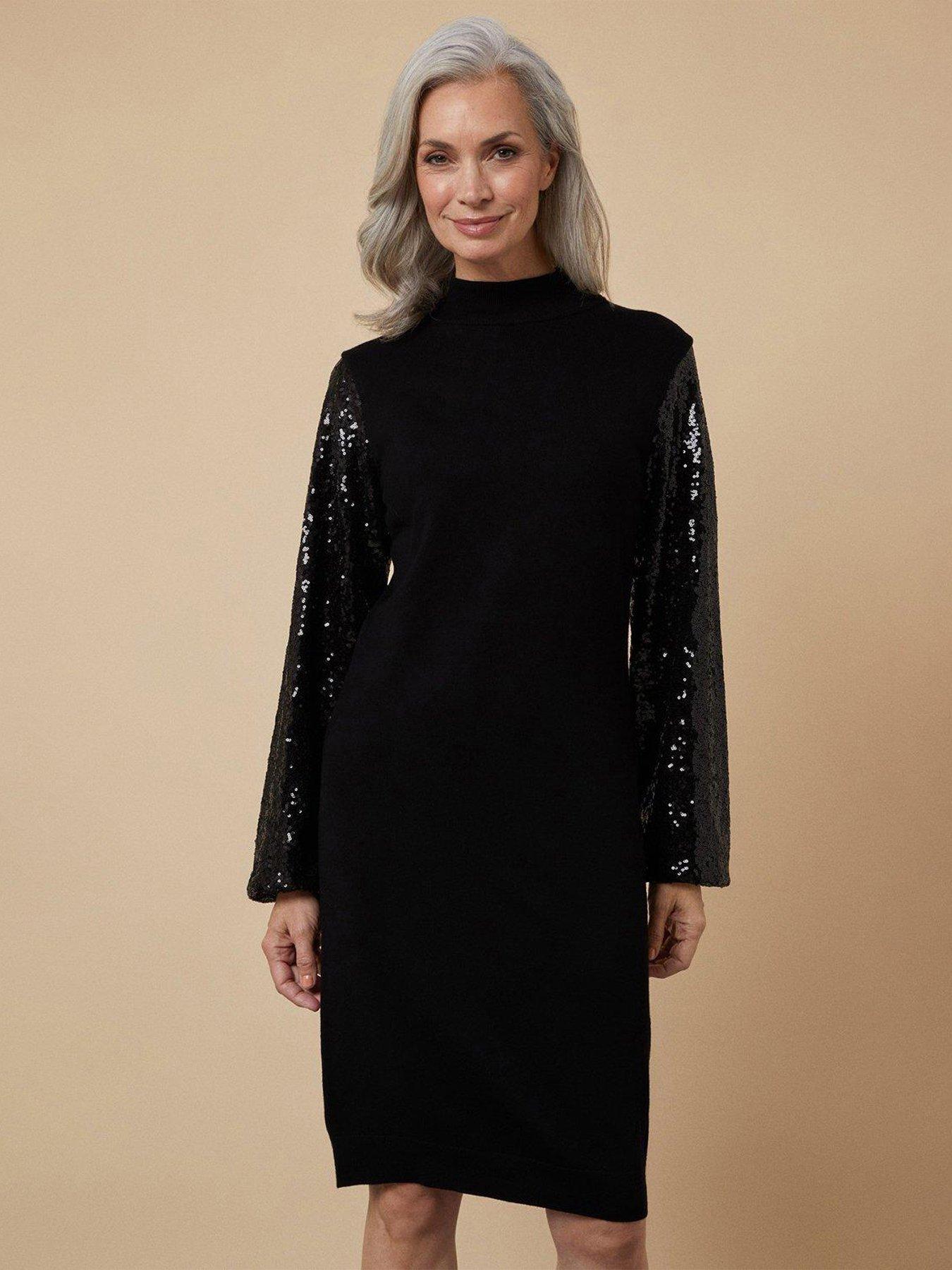 Wallis black 2024 sequin dress