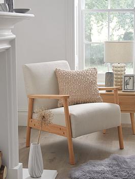 Product photograph of Very Home Ethan Accent Armchair - Natural - Fsc Reg Certified from very.co.uk