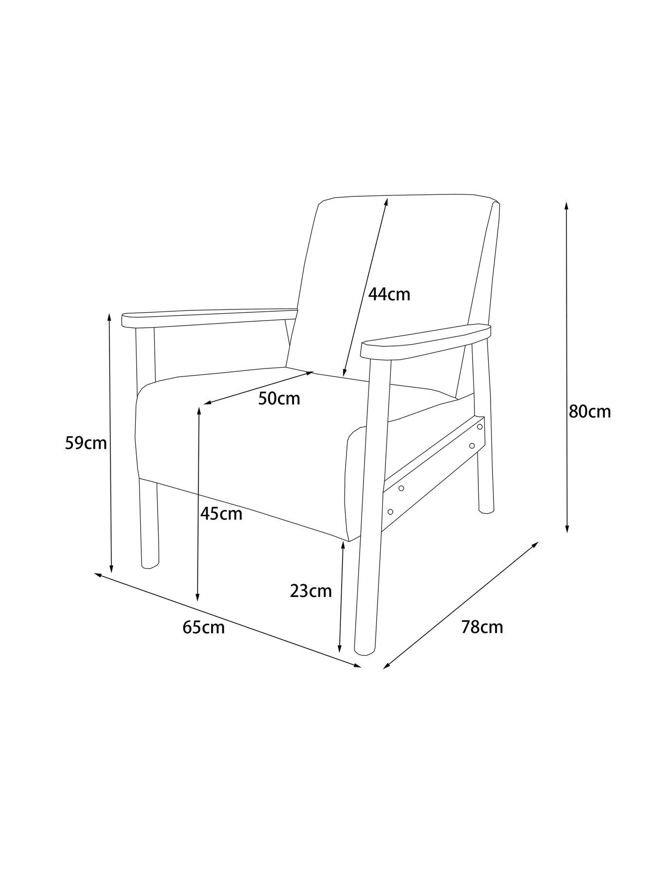 Image 6 of 7 of Very Home Ethan Accent Armchair - Natural&nbsp;- FSC&reg; Certified