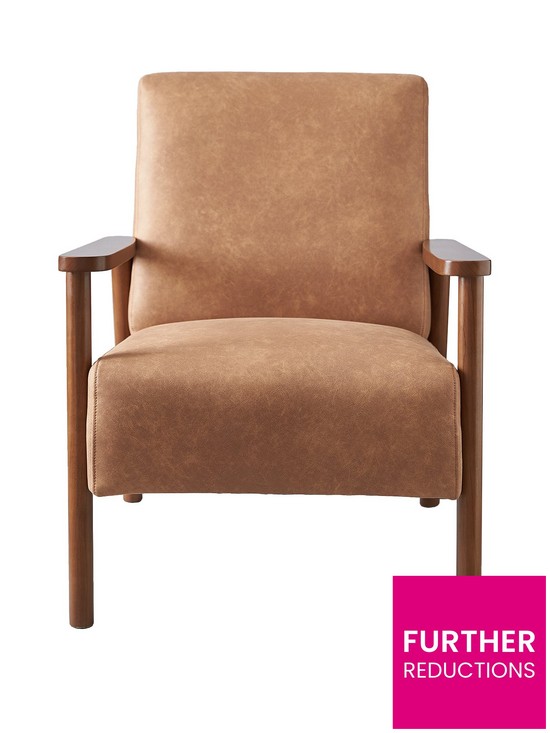 stillFront image of very-home-ethan-faux-leathernbspaccent-armchair-tannbsp--fscreg-certified