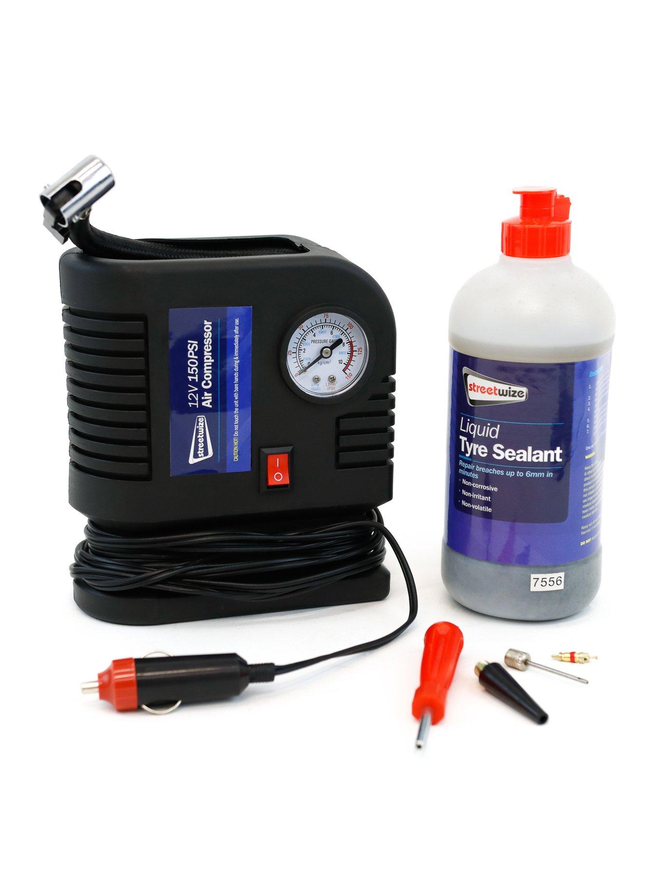 Product photograph of Streetwize Accessories Emergency Tyre Puncture Repair Kit from very.co.uk