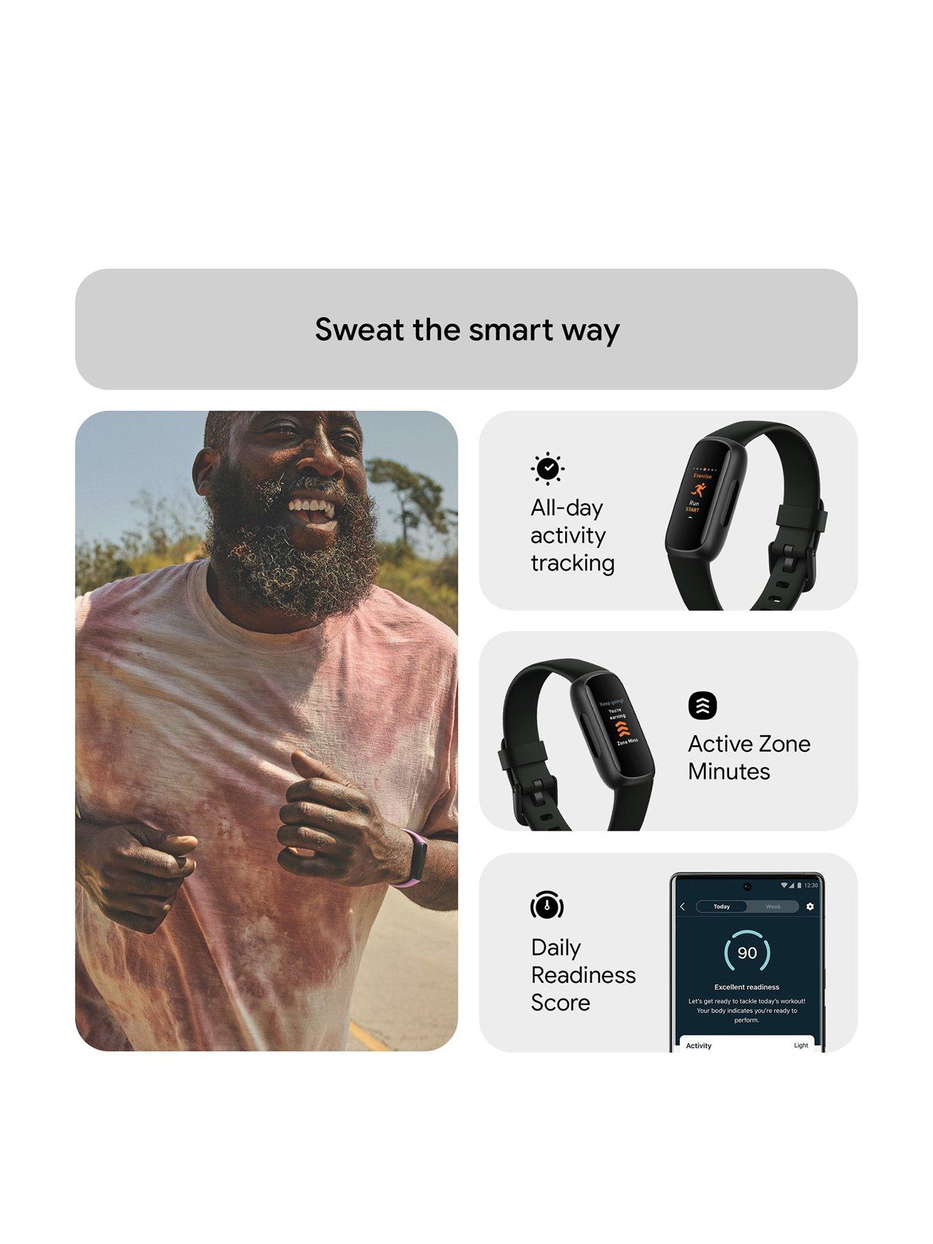 Fitbit Inspire 3 Black Midnight Zen Health and Fitness Tracker