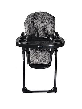 Product photograph of My Babiie Dani Dyer Black Leopard Premium Highchair from very.co.uk