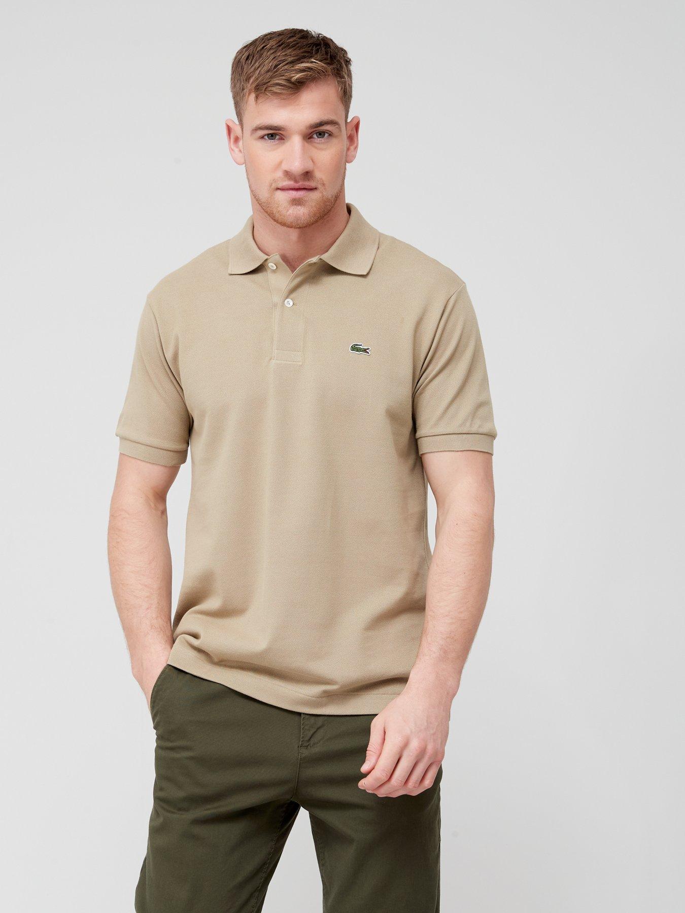 Lacoste Classic L.12.12 Pique Polo Shirt - Brown | very.co.uk