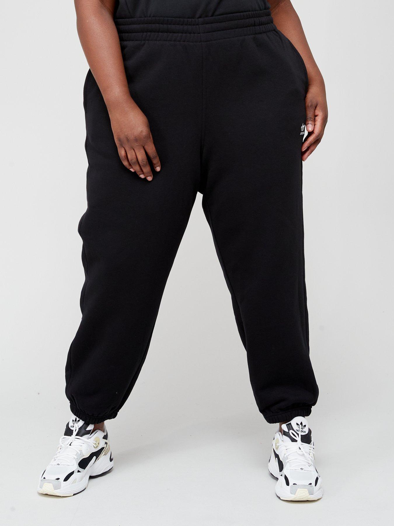 adidas Originals Womens Plus Size Trefoil Joggers Black very