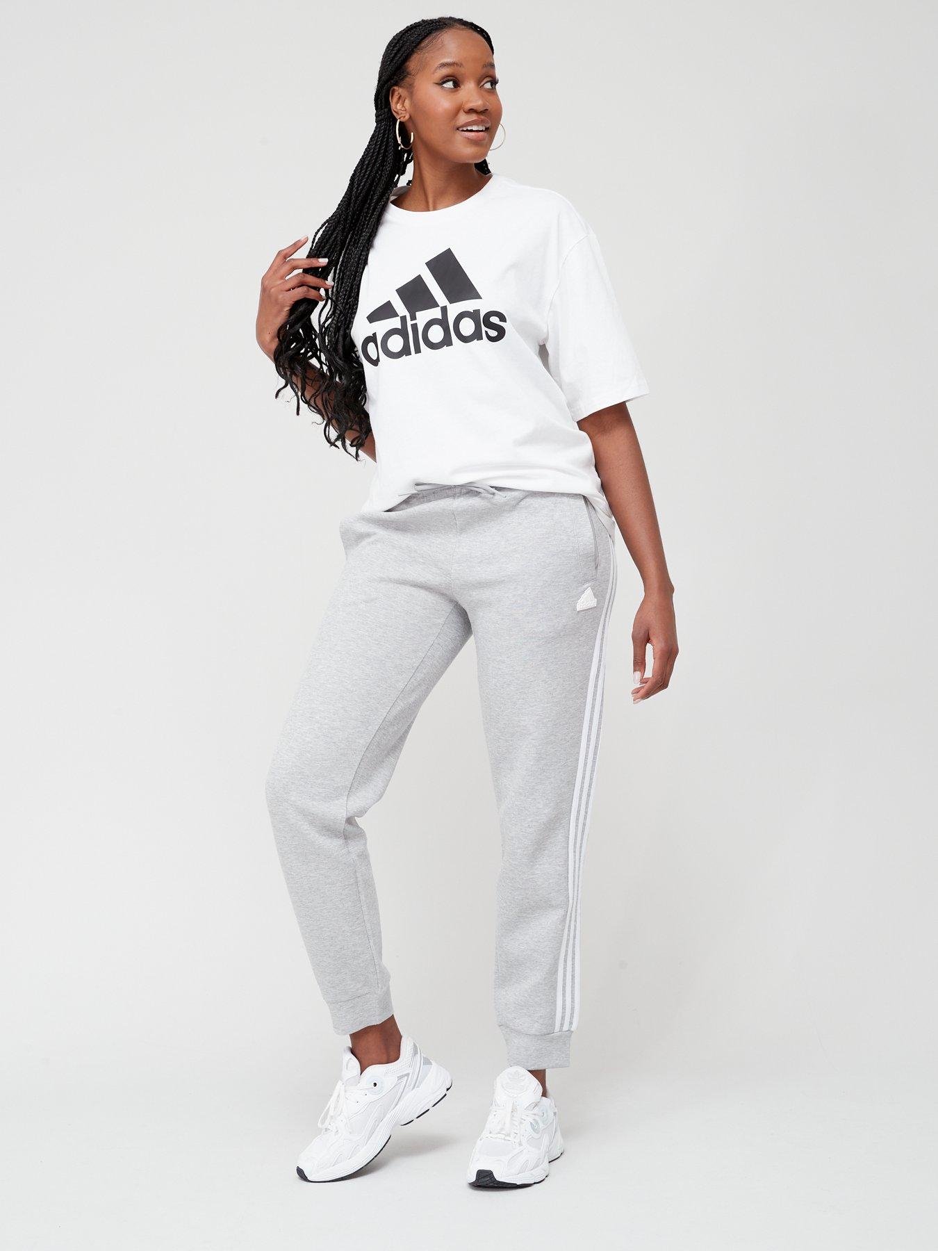 Adidas sweatpants best sale big logo