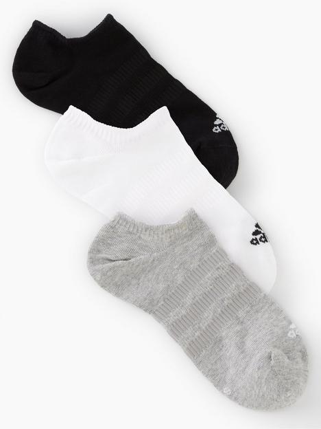 adidas-3-pack-no-show-socks-grey