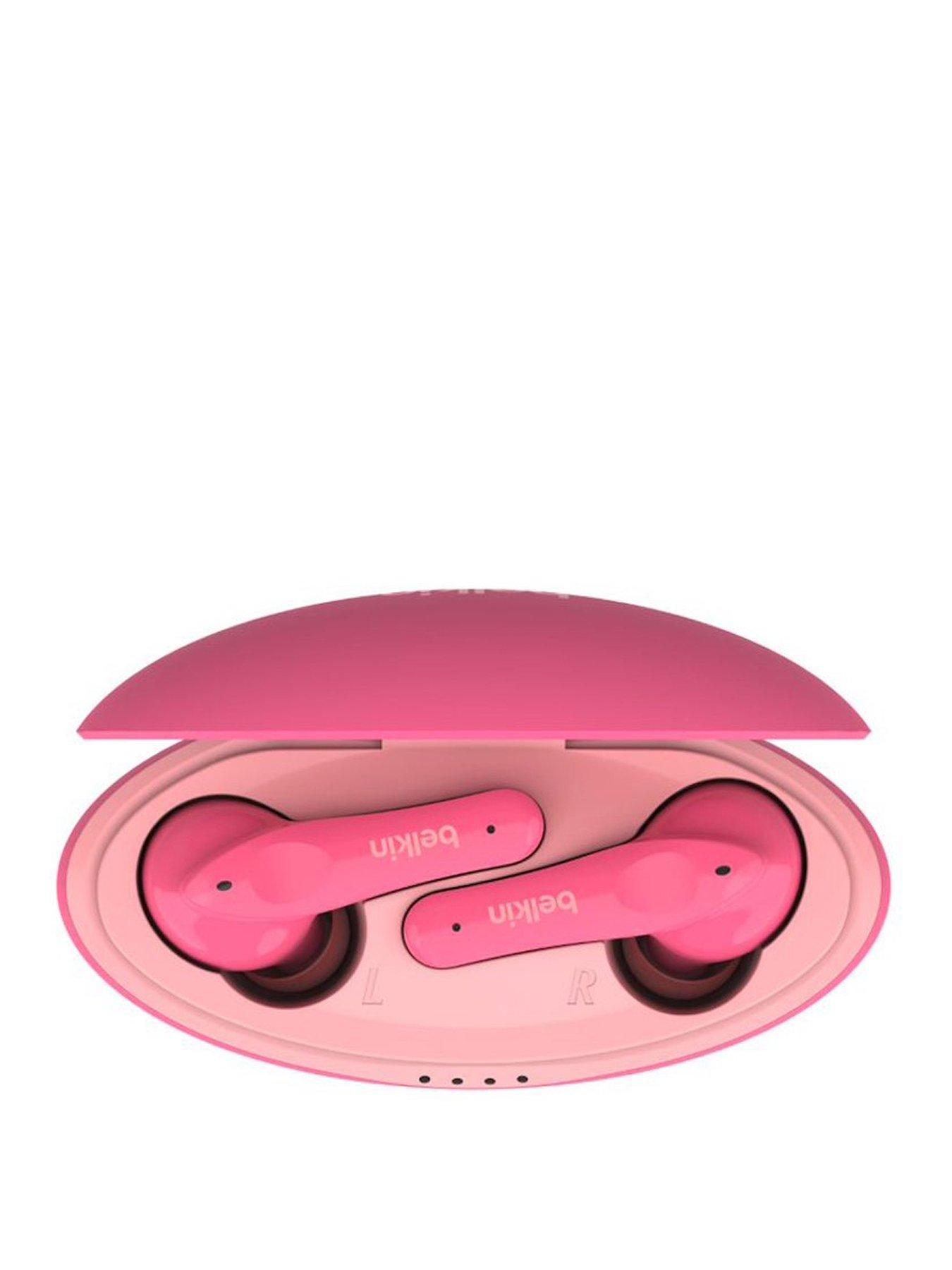 Belkin Soundform NANO TRUE WIRELESS EARBUDS For Kids, Pink very.co.uk