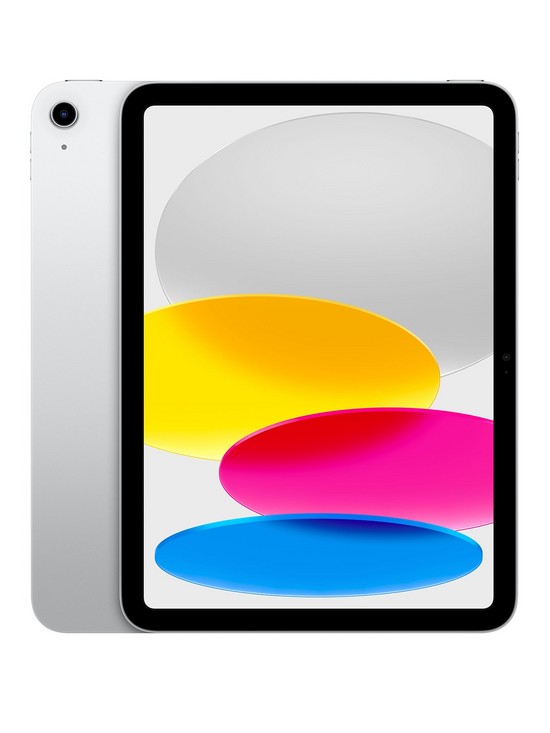 front image of apple-ipad-10th-gen-2022-256gb-wi-fi-109-inch-silver