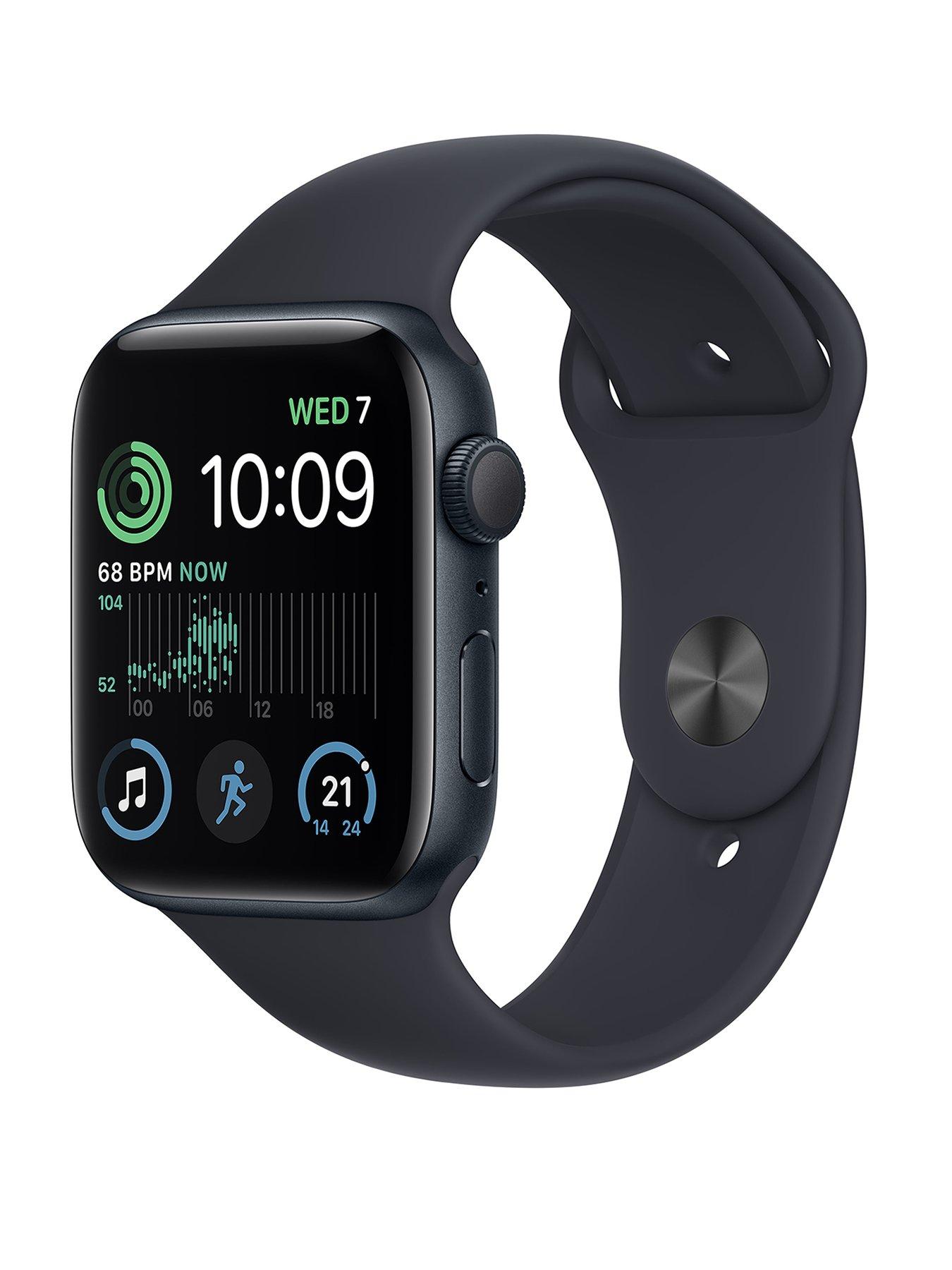 Apple Watch SE (GPS, 2022), 44mm Midnight Aluminium Case with