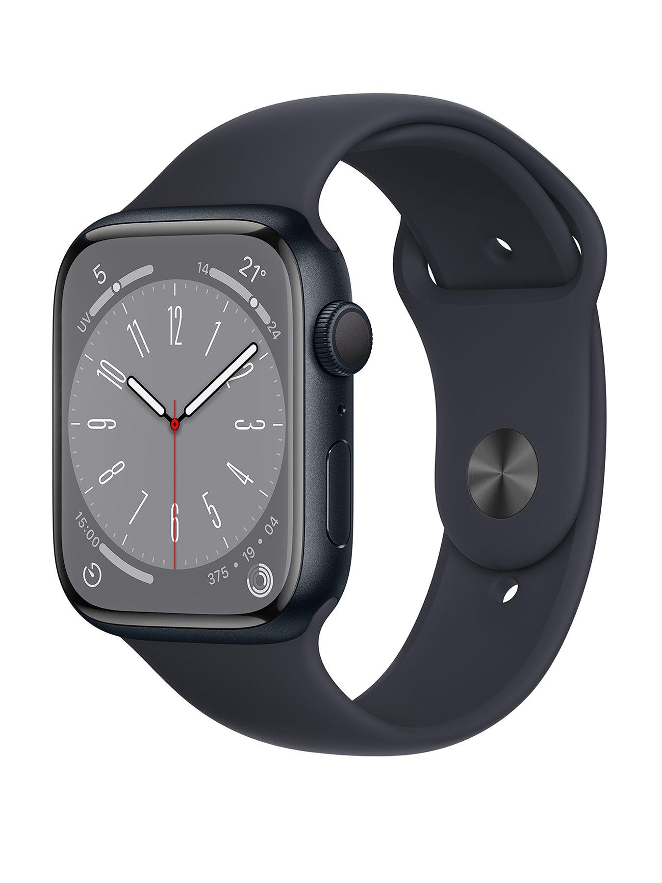 Watch Series 8 (GPS), 45mm Midnight Aluminium Case with Midnight Sport Band