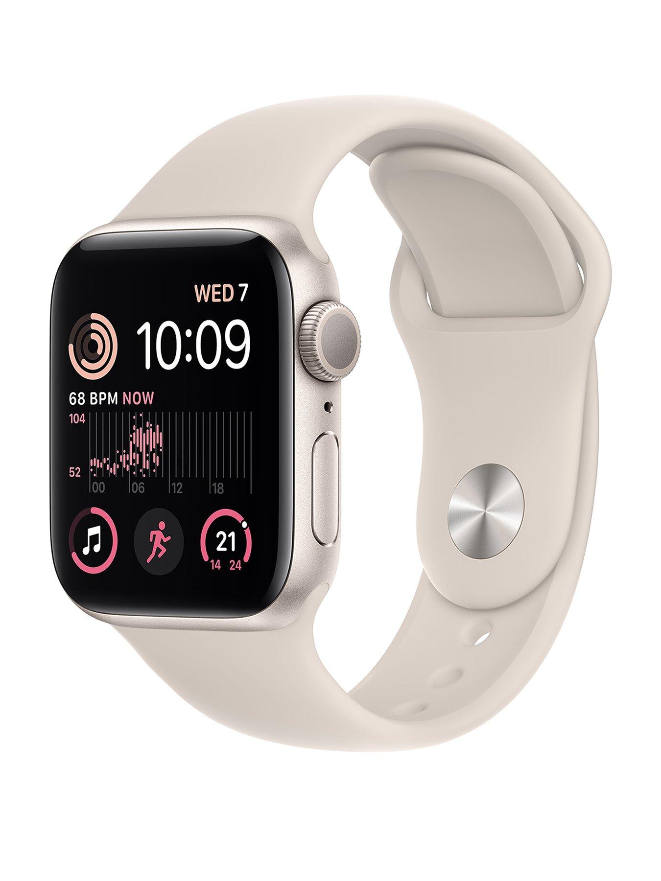 Apple Watch SE GPS 2022 40mm Starlight Aluminium Case with Starlight Sport Band Very