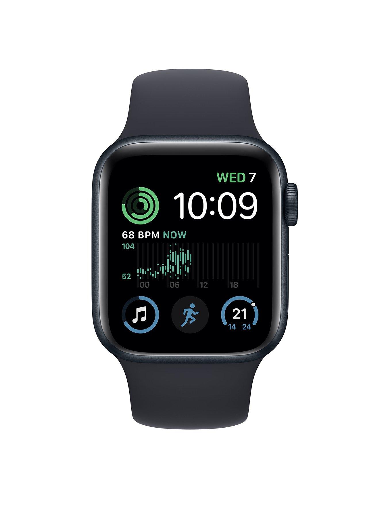 Apple Watch SE (GPS, 2022), 40mm Midnight Aluminium Case with