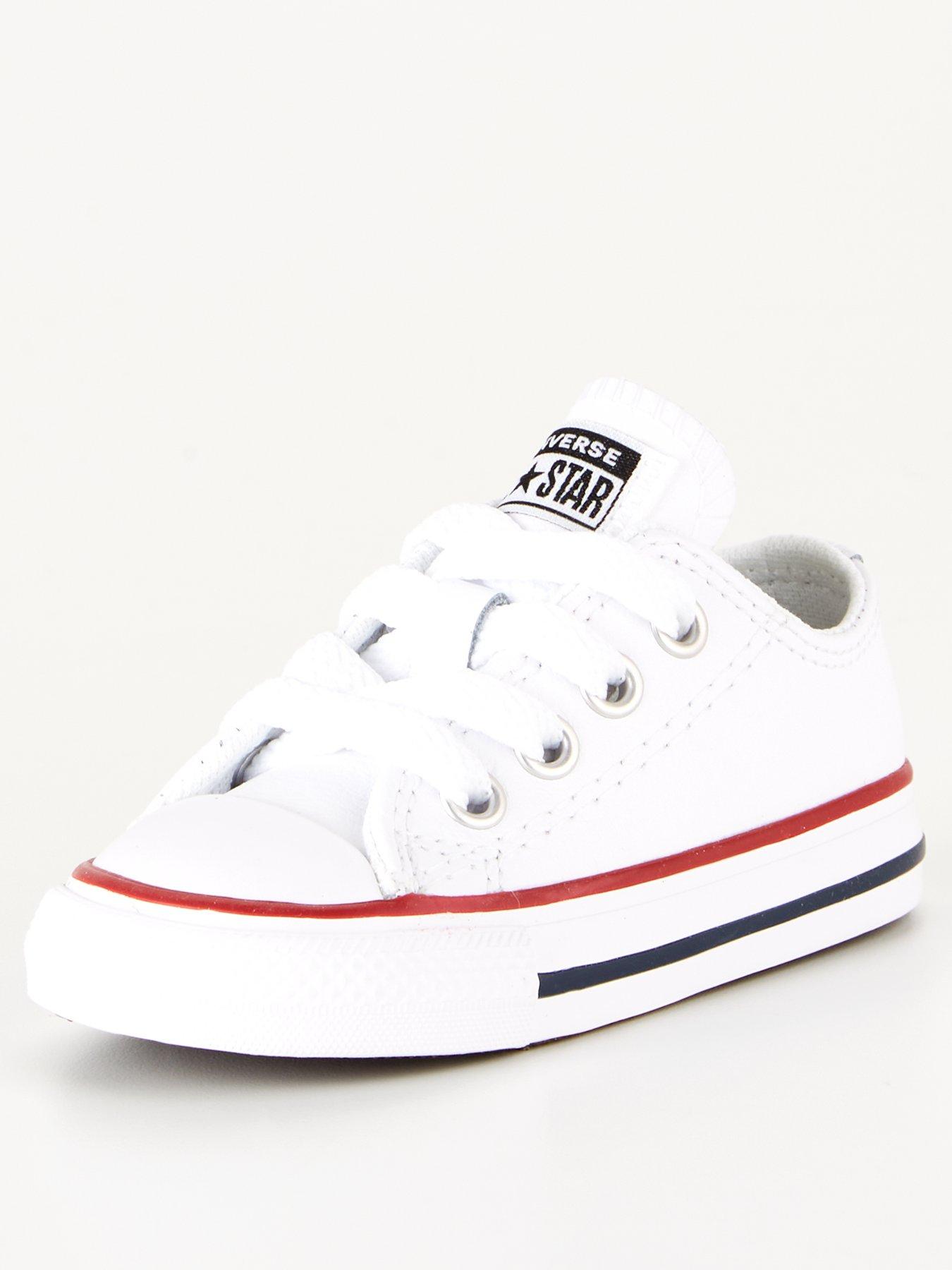 Chuck Taylor All Star Leather Ox Infant Plimsoll White