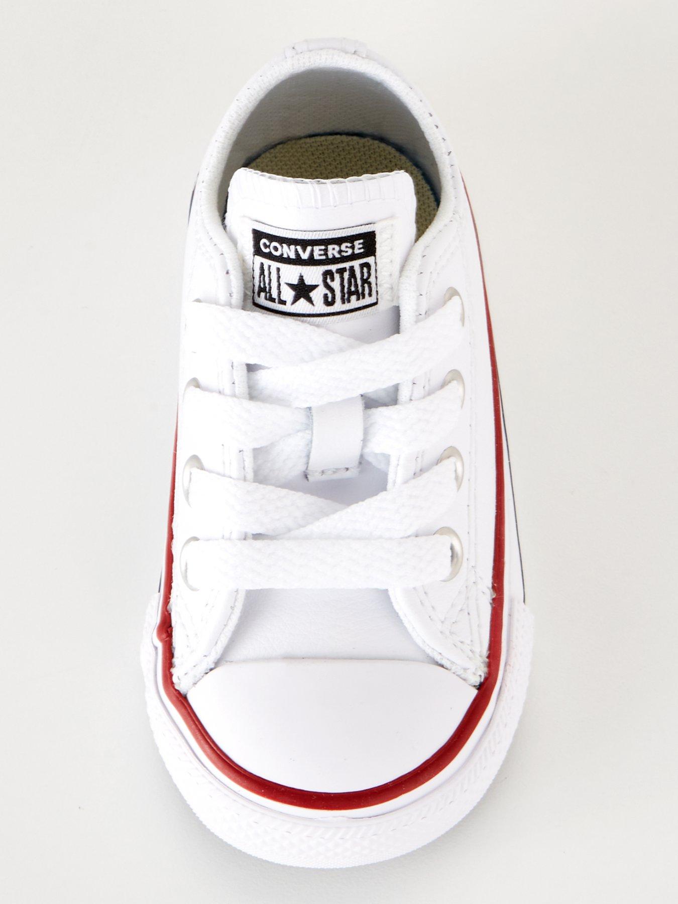 Converse all star leather infant best sale