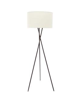 Product photograph of Sherlock Floor Lamp - Cream And Black from very.co.uk