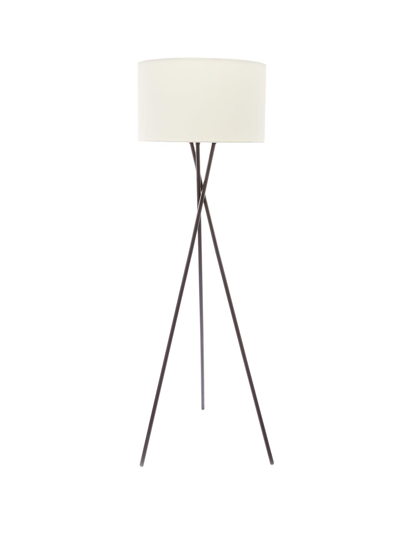 undefined Sherlock Floor Lamp - Cream and Black