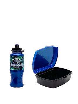Product photograph of Jurassic World Sandwich Box Amp Water Bottle from very.co.uk