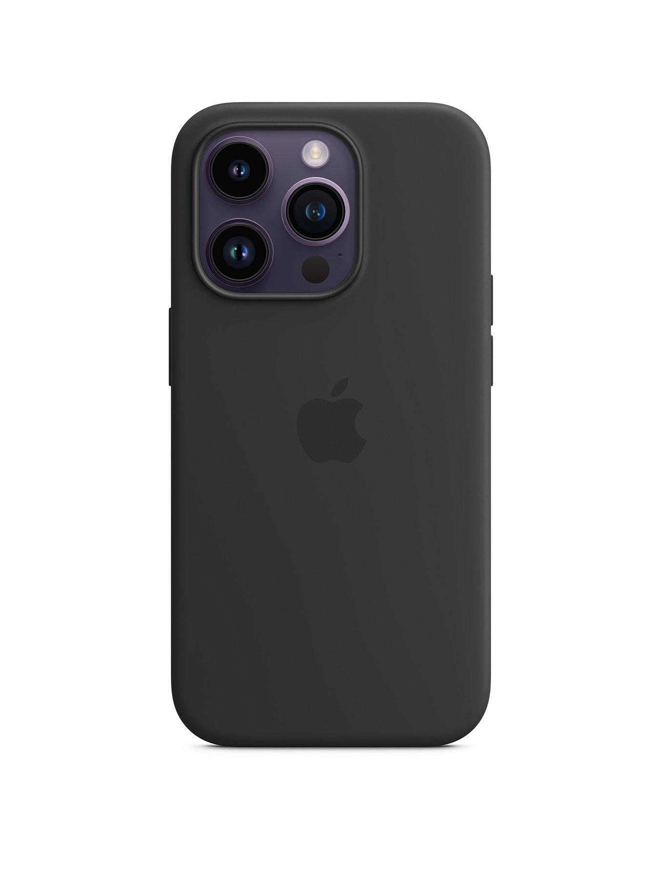 Apple iPhone 14 Pro Silicone Case with MagSafe Midnight very.co.uk