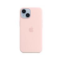 Apple iPhone 14 Silicone Case with MagSafe - Chalk Pink | very.co.uk