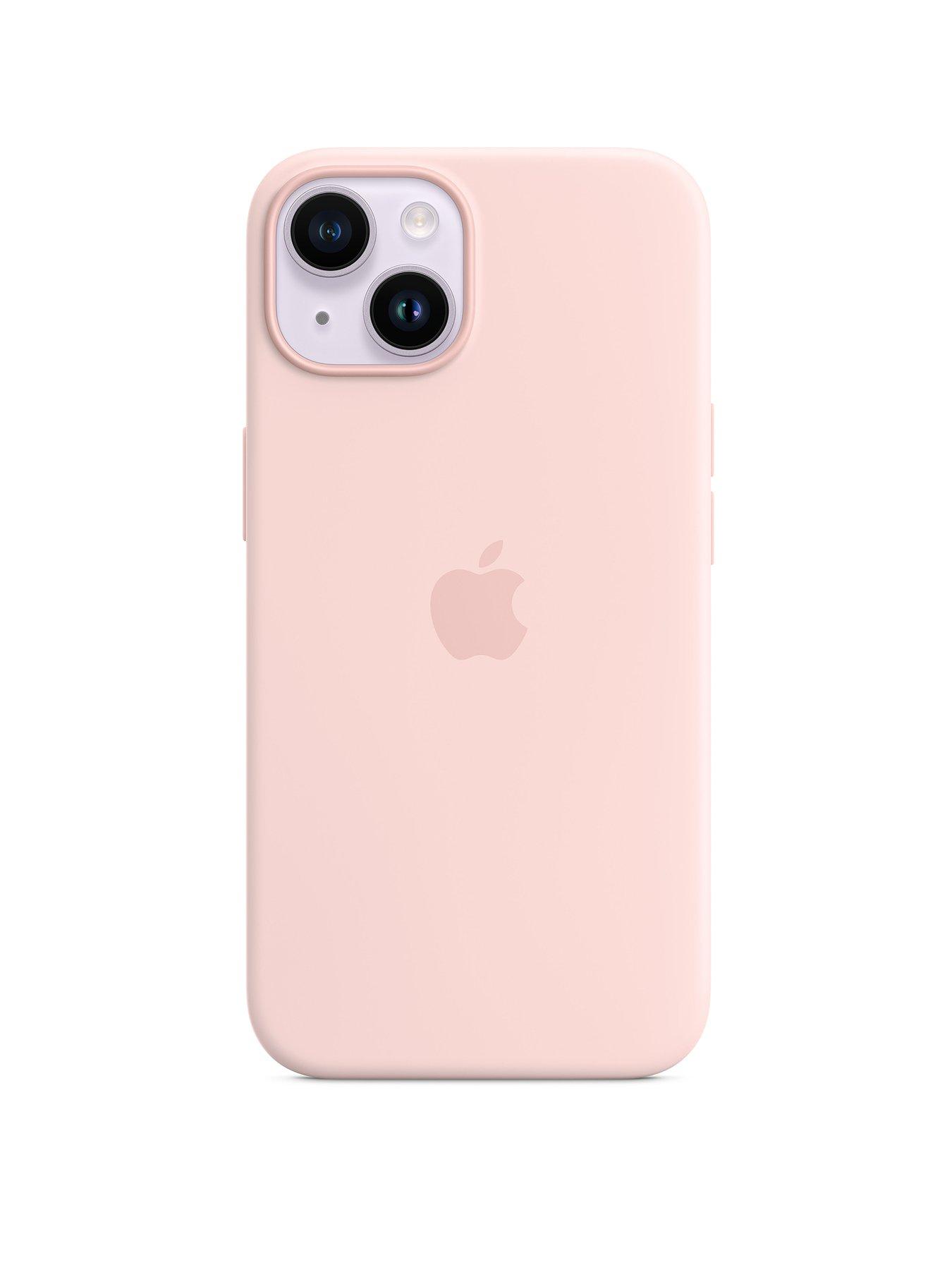 Apple iPhone 14 Silicone Case with MagSafe Chalk Pink very.co.uk