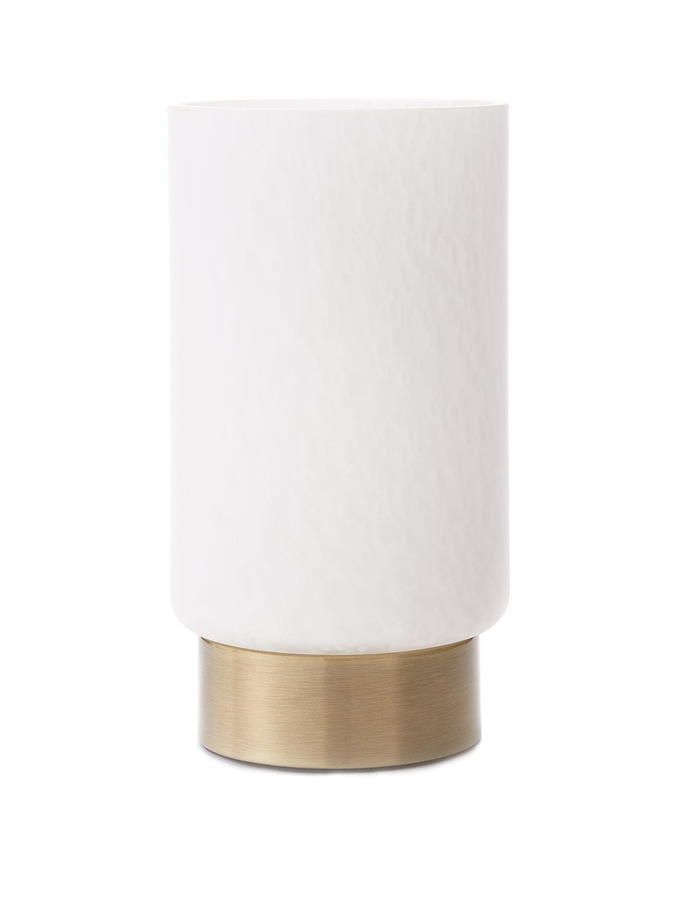 Product photograph of Marble Glass Effect Touch Lamp from very.co.uk