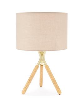 Product photograph of Lili Tripod Table Lamp from very.co.uk