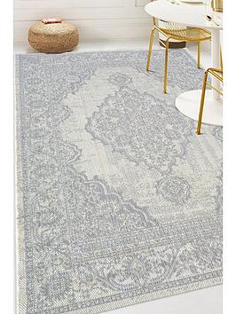 Product photograph of Medallion Indoor Outdoor Rug from very.co.uk