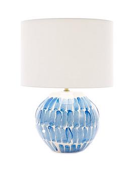 Product photograph of Modern Riveria Brushstroke Table Lamp from very.co.uk