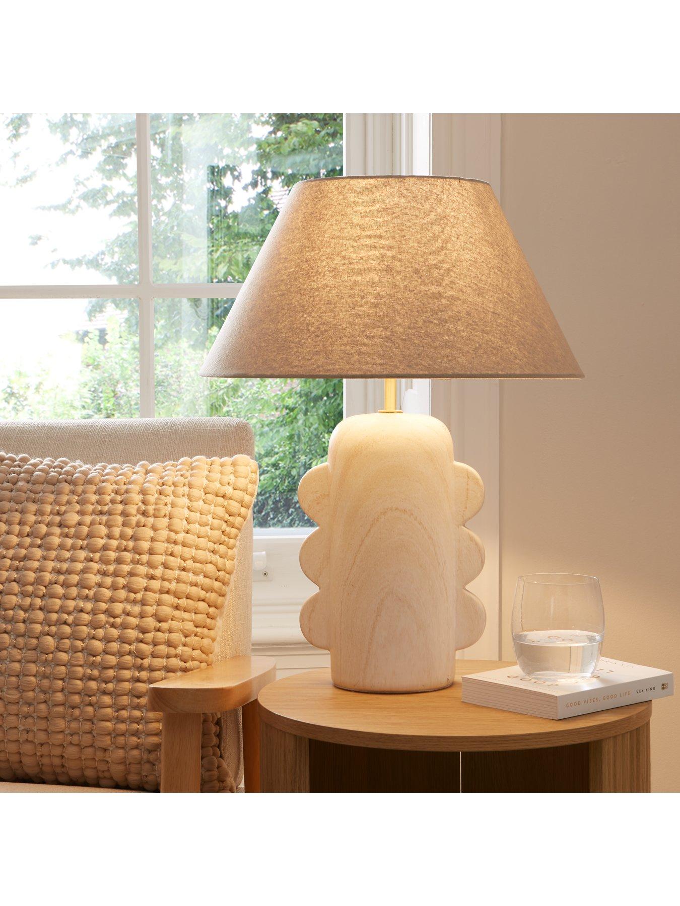 undefined Scalloped Edge Table Lamp