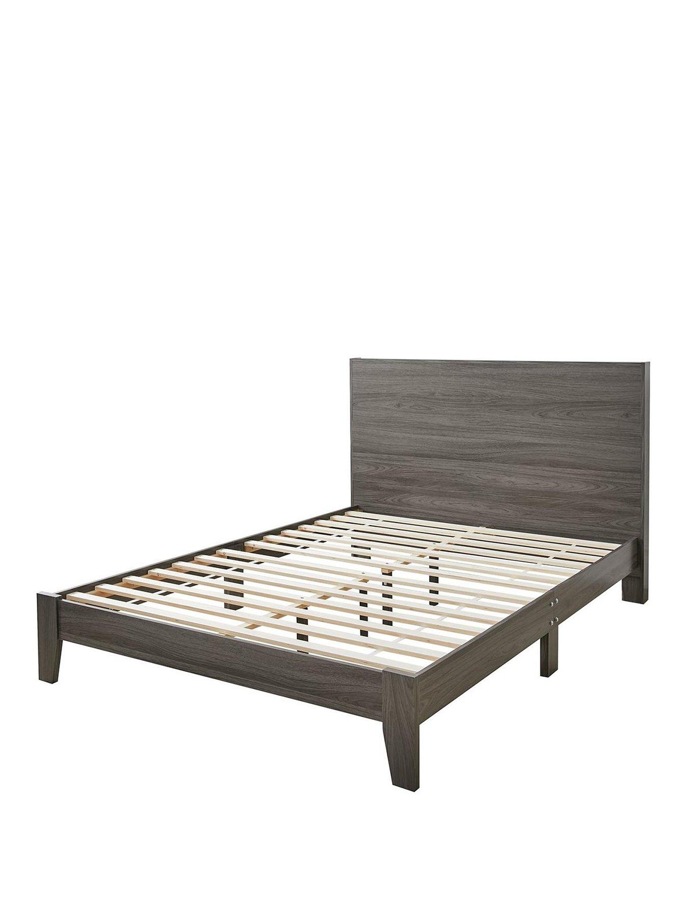 Dark oak deals bed frame