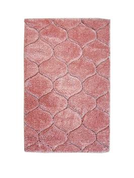 Product photograph of Fresno Tile Shaggy Rug from very.co.uk