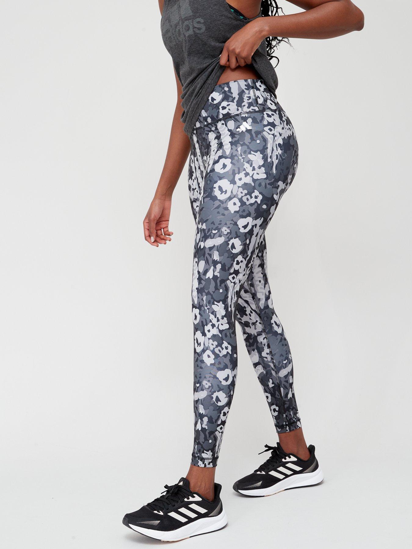 adidas Women's Train Essentials All Over Print Leggings - Grey